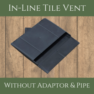 In Line Clay Plain and Peg Tile Vent Without Pipe