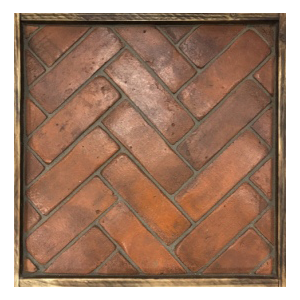 brick slip floor tiles herringbone hand made terracotta Handmade Clay Tiles